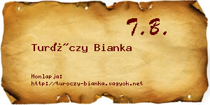 Turóczy Bianka névjegykártya